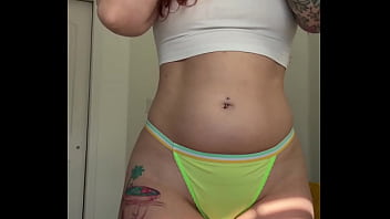 Veggiebabyy tries on g string and thongs available for sale tiktok style