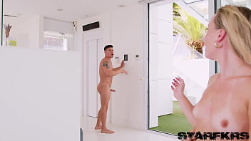 Double penetration & double vaginal surprise bachelorette orgy