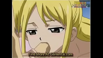 Fairy tail lucy has fun with cock