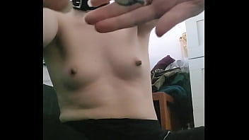 Private moments submissive nipple pain play masturbation