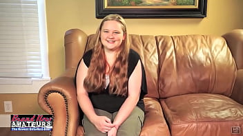 Busty blonde coed rose gives a deep boob fuck and eats the cumshot