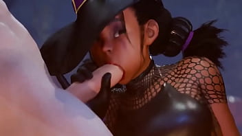 Lily hawk salió en noche de halloween a recolectar dulces pero termino dándote una mamada