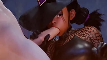 Lily hawk salió en noche de halloween a recolectar dulces pero termino dándote una mamada