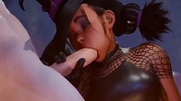 Lily hawk salió en noche de halloween a recolectar dulces pero termino dándote una mamada