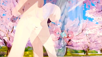 Shenhe public sex at the park