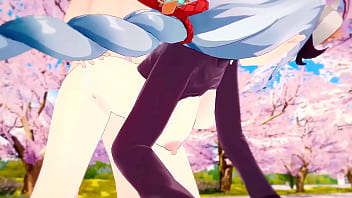 Shenhe public sex at the park