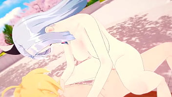 Shenhe public sex at the park