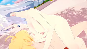 Shenhe public sex at the park