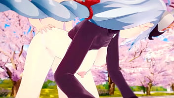 Shenhe public sex at the park