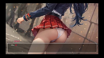 Bluring the walls romance hentai game ep 5 couple french kissing after confessing naughty fantasies