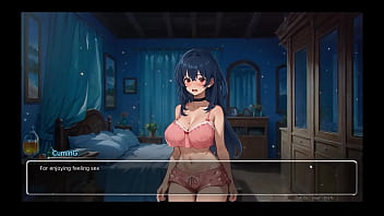 Bluring the walls romance hentai game ep 5 couple french kissing after confessing naughty fantasies