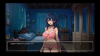 Bluring the walls romance hentai game ep 5 couple french kissing after confessing naughty fantasies