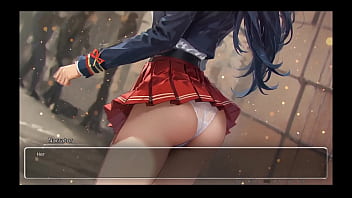 Bluring the walls romance hentai game ep 5 couple french kissing after confessing naughty fantasies