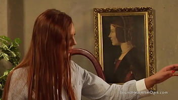 Sexy big natural boobs lesbian slaves moaning from whip and submissiveness