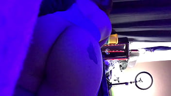 Redfantasies long night long bj on a slutty blue net outfit