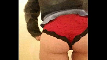 Red panties ass teaser