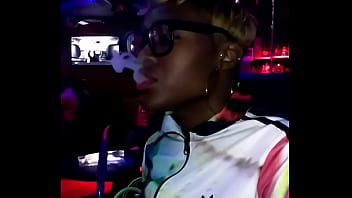Black bitch smoking