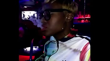 Black bitch smoking