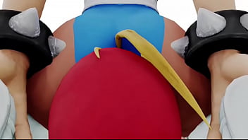 Street fighter chunli sits on cammy's face