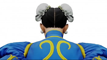 Street fighter chunli sits on cammy's face