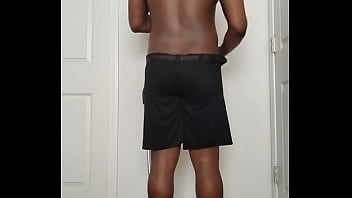 Good morning getting undressed to spread buttocks open