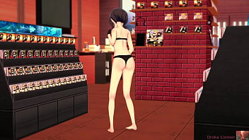 19 year old megumin cosplayer explores herself in a sensual show