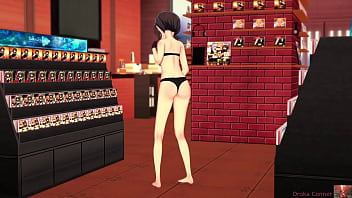 19 year old megumin cosplayer explores herself in a sensual show