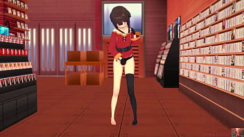 19 year old megumin cosplayer explores herself in a sensual show