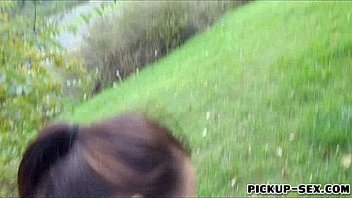 Czech girl ashley woods flashes tits and pounded for cash