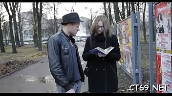 Successful pickup session results with a vehement wild sex