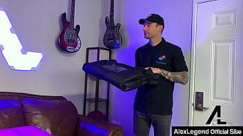 Redhead madison morgan fucks pizza delivery guy alex legend