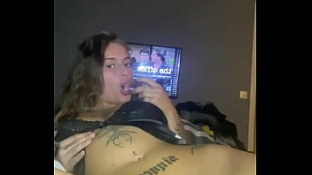 Horny emo fucks her tight little pussy