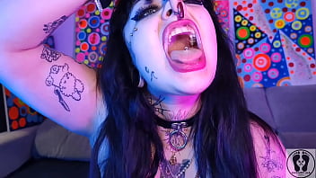 Nose fetish deedeelove gothic beauty girl