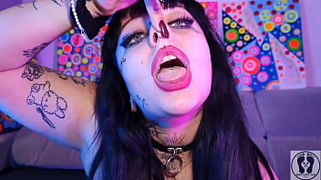 Nose fetish deedeelove gothic beauty girl