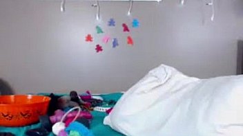 Cute amateur girlfriend playing with some weird toys