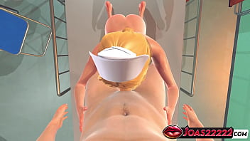 3d animation featuring sexy nurse sophia huge cock stroking service in hospital titfuck service and deepthroat ending with cum in mouth in honey select 2