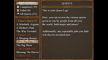 A claire plays claires a porn game lets play our first nunly duties include a gangbang with dudes and a horny nymph