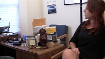 Alisha adams redhead with big tits gives hand job with cum shot