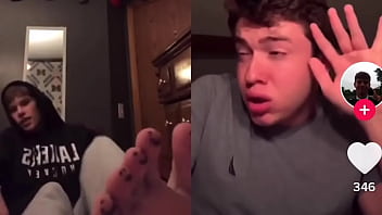 *repost without the crop horny for tiktok guys feet watch this