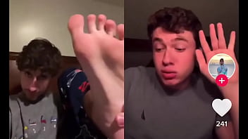 *repost without the crop horny for tiktok guys feet watch this