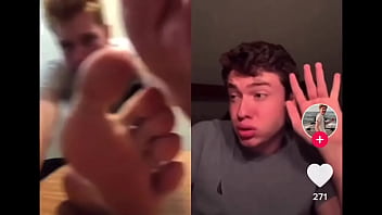 *repost without the crop horny for tiktok guys feet watch this