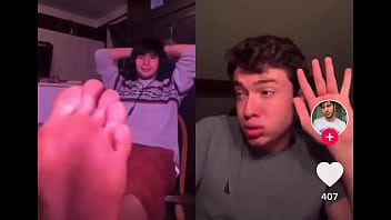 *repost without the crop horny for tiktok guys feet watch this