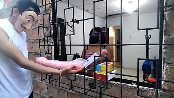 Salesman offers sex toys to horny woman she masturbates