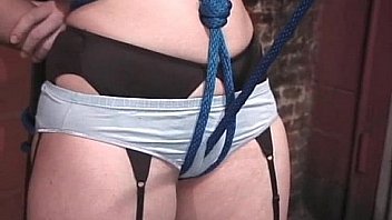 Weird redhead jayne gets tied and ass