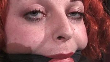 Weird redhead jayne gets tied and ass