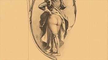 Retro erotic drawings