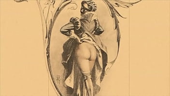 Retro erotic drawings