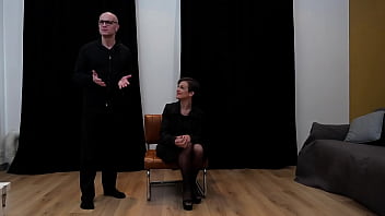 Brunette encounters 2 big cocks Brunette encounters 2 big cocks