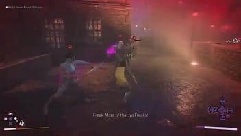 Batgirl falls to her knees