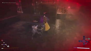 Batgirl falls to her knees